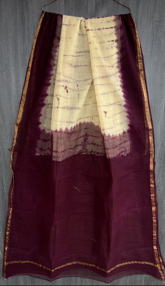 Bagru print Kota doria Saree